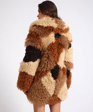 Load image into Gallery viewer, One Teaspoon Mongolian Longline Faux Fur Jacket in Tan