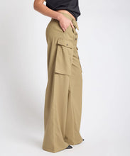 Load image into Gallery viewer, One Teaspoon Elemental High Waist Tencel Cargo Pants in Khaki