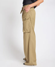 Load image into Gallery viewer, One Teaspoon Elemental High Waist Tencel Cargo Pants in Khaki
