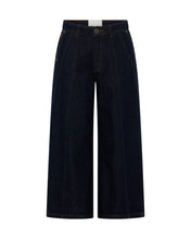 Load image into Gallery viewer, One Teaspoon Hayden Mid Waist Wide Leg Cropped Denim Jean in Raw Indigo