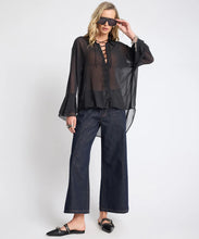 Load image into Gallery viewer, One Teaspoon Hayden Mid Waist Wide Leg Cropped Denim Jean in Raw Indigo