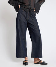 Load image into Gallery viewer, One Teaspoon Hayden Mid Waist Wide Leg Cropped Denim Jean in Raw Indigo
