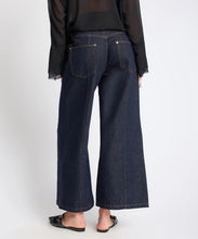 Load image into Gallery viewer, One Teaspoon Hayden Mid Waist Wide Leg Cropped Denim Jean in Raw Indigo