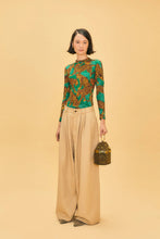 Load image into Gallery viewer, Green Artsy Leopards Bodysuit - FINAL SALE
