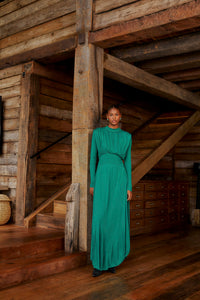 Farm Rio Emerald High Neck Maxi Dress - FINAL SALE