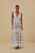 Load image into Gallery viewer, Farm Rio Off-White Embroidered Maxi - FINAL SALE