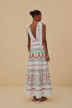 Load image into Gallery viewer, Farm Rio Off-White Embroidered Maxi - FINAL SALE