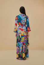 Load image into Gallery viewer, Farm Rio Tropical Scenario Multicolor Long Kimono - FINAL SALE