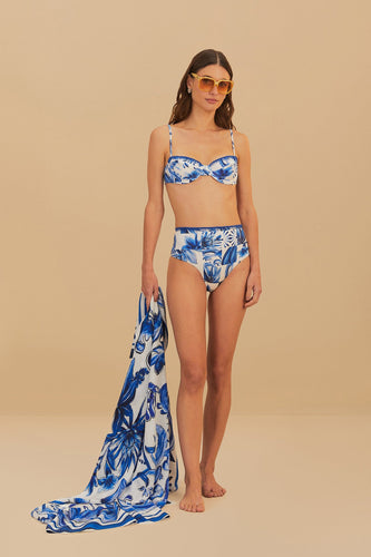 Farm Rio Off-White Garden Tiles Sarong