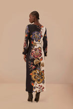 Load image into Gallery viewer, Farm Rio Black and White Maxi Floral Midi Dress - FINAL SALE