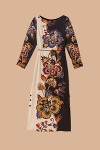 Farm Rio Black and White Maxi Floral Midi Dress - FINAL SALE