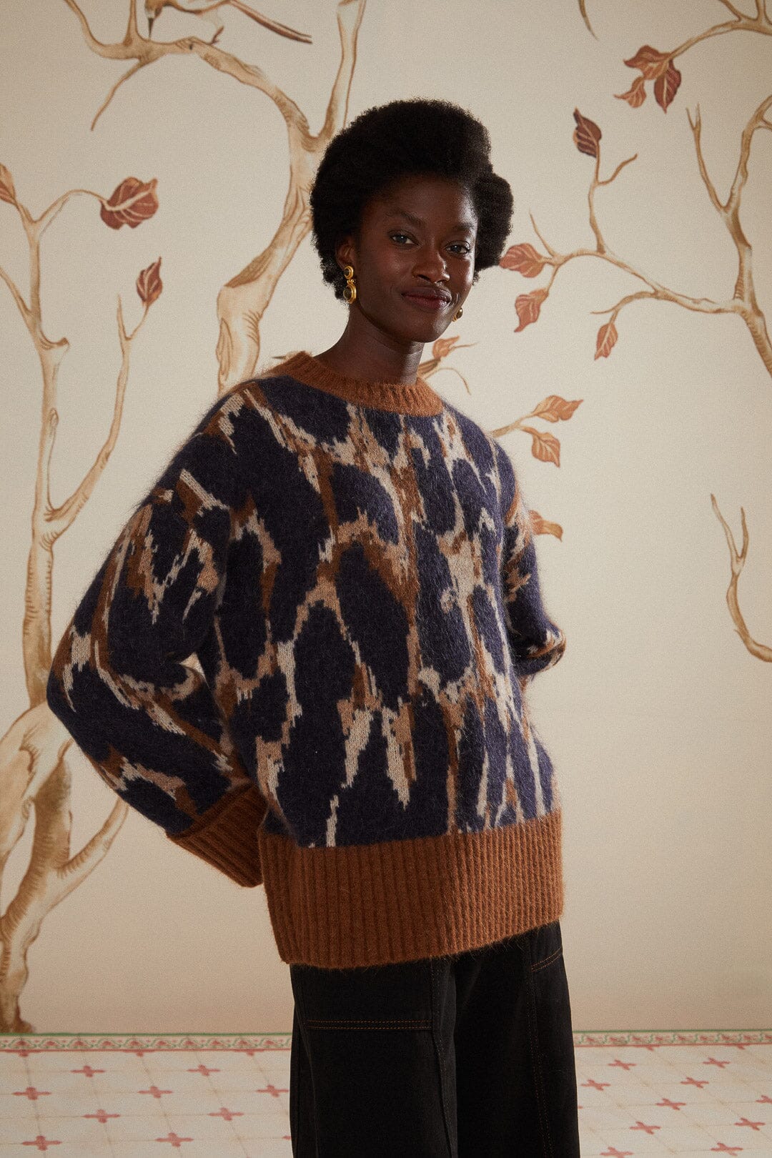 Farm Rio Leopard Print Knit Sweater - FINAL SALE – Serge+ Jane