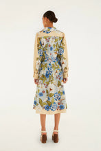 Load image into Gallery viewer, Farm Rio Sand Garden Scarf Long Sleeve Organic Cotton Midi Dress
