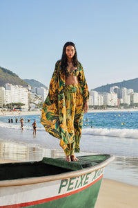 Farm Rio Bananart Yellow Kimono