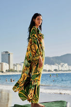 Load image into Gallery viewer, Farm Rio Bananart Yellow Kimono