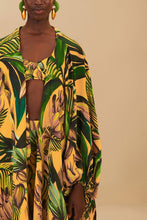 Load image into Gallery viewer, Farm Rio Bananart Yellow Kimono