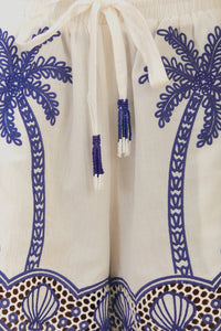 Farm Rio Blue Palm Trees Richelieu Short