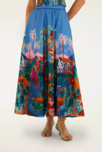 Load image into Gallery viewer, Farm Rio Multicolor Dream Landscape Organic Cotton Midi Skirt