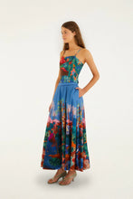 Load image into Gallery viewer, Farm Rio Multicolor Dream Landscape Organic Cotton Midi Skirt