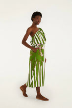 Load image into Gallery viewer, Farm Rio Off-White One-Shoulder Lenzing Ecovero Euroflax Midi Dress - FINAL SALE