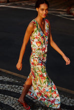 Load image into Gallery viewer, Farm Rio Off-White Sand Cocktail Euroflax Premium Linen Midi Skirt - FINAL SALE