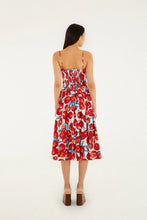 Load image into Gallery viewer, Farm Rio Cherry Blossom Sleeveless Lenzing Ecovero Euroflax Midi Dress