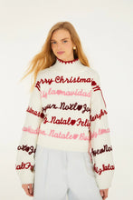 Load image into Gallery viewer, Farm Rio Off-White Merry Christmas Sweater