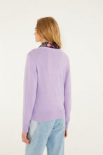 Load image into Gallery viewer, Farm Rio Lilac Going Bananas Knit Sweater - FINAL SALE