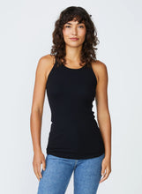 Load image into Gallery viewer, Stateside 2x1 Rib Racerback Tank in Black