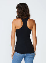 Load image into Gallery viewer, Stateside 2x1 Rib Racerback Tank in Black