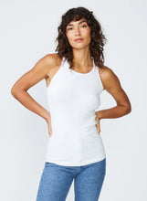 Load image into Gallery viewer, Stateside 2x1 Rib Racerback in White