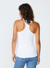 Load image into Gallery viewer, Stateside 2x1 Rib Racerback in White