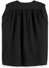 Load image into Gallery viewer, Scotch and Soda Drapey V-neck T-Shirt in Black