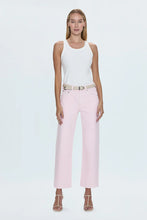 Load image into Gallery viewer, Pistola Lexi Mid Rise Bowed Straight Jean in Blush - FINAL SALE