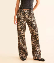 Load image into Gallery viewer, Bailey Rose Leopard Cotton Twill Pants