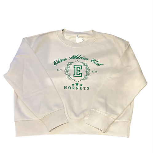 15.20 Apparel - Edina Athletics Club Crew Sweatshirt in Bone