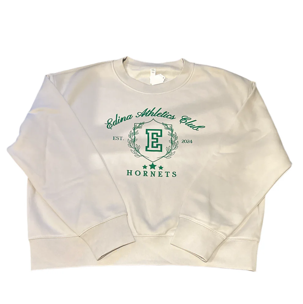 15.20 Apparel - Edina Athletics Club Crew Sweatshirt in Bone