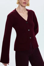 Load image into Gallery viewer, Pistola Aeron Cardigan in Claret