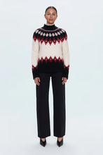 Load image into Gallery viewer, Pistola Astrid Pullover Sweater in White Oxblood Fair Isle