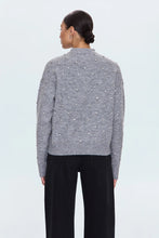 Load image into Gallery viewer, Pistola Aura Relaxed Crew Neck Sweater in Charcoal Diamonte