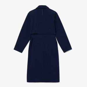 Lacoste Oversized Trench Coat in Navy