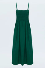 Load image into Gallery viewer, Pistola Bianca Shirred Bodice Dress in Emerald