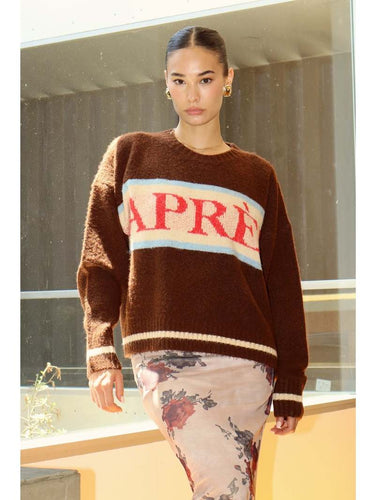 Bailey Rose Apres Sweater in Chocolate - FINAL SALE