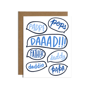 Brittany Paige - Dad Word Bubbles Card