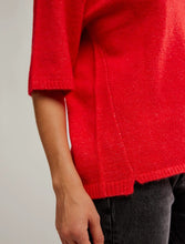 Load image into Gallery viewer, Free People Margot Sweater Tee in Cherry Pop Melange