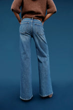Load image into Gallery viewer, Pistola Vivian  Mid Rise Wide Leg in Blue Depths
