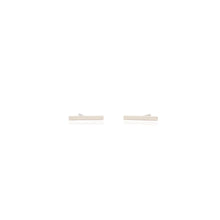 Load image into Gallery viewer, Kris Nations Bar Dash Stud Earrings - Sterling Silver