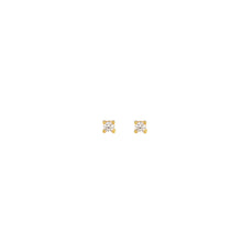 Load image into Gallery viewer, Kris Nations Crystal Prong Set Stud Earrings - 18K Gold Vermeil