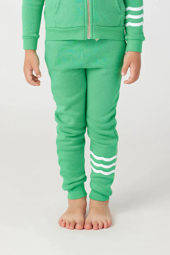 Sol Angeles Kids Coastal Waves Jogger in Lime - FINAL SALE