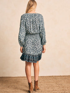Faherty Montana Dress In Navy Folly Floral
